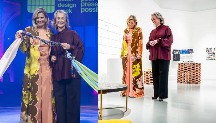 Queen Máxima dazzles in chic floral gown at Dutch Design Week launch
