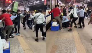 ریلوے اسٹیشن پر جھگڑے میں  ڈسٹ بِن ہتھیار بن گئے 