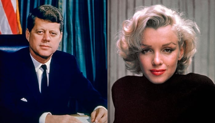 Marilyn Monroe and John F. Kennedy