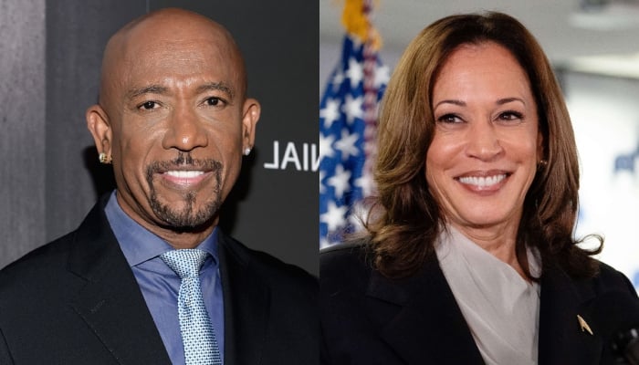 Montel Williams and Kamala Harris