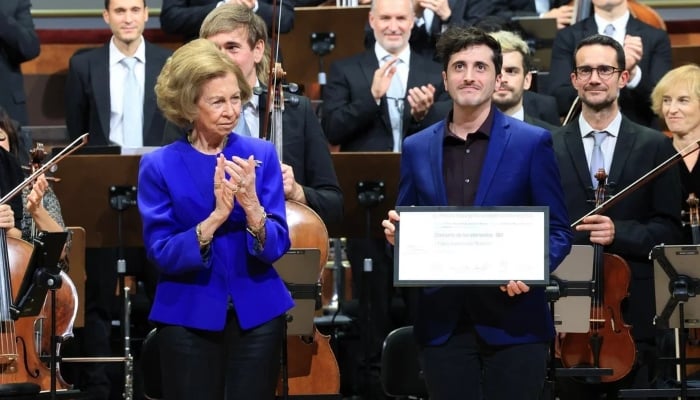 Queen Sofia shines at Madrid musical night after skipping National Day event