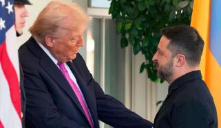 ٹرمپ سے ملاقات کیلئے یوکرینی صدر کی وائٹ ہاؤس آمد