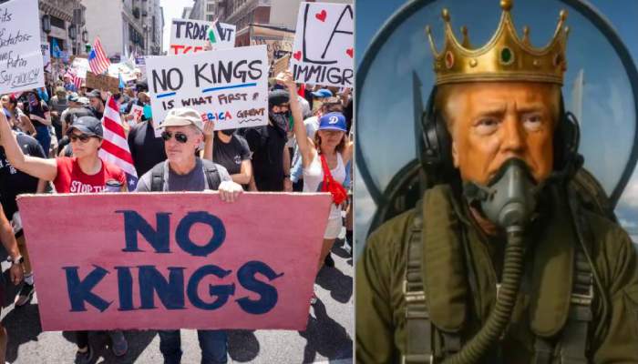 Trump’s new AI-generated video mocking ‘No Kings’ protest sparks outrage