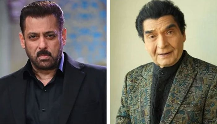 مزاحیہ اداکار اسرانی اور سلمان خان—فائل فوٹوز