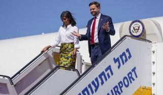 امریکی نائب صدر غزہ کی صورتحال بہتر بنانے کیلئے پر اسرائیل پہنچ گئے