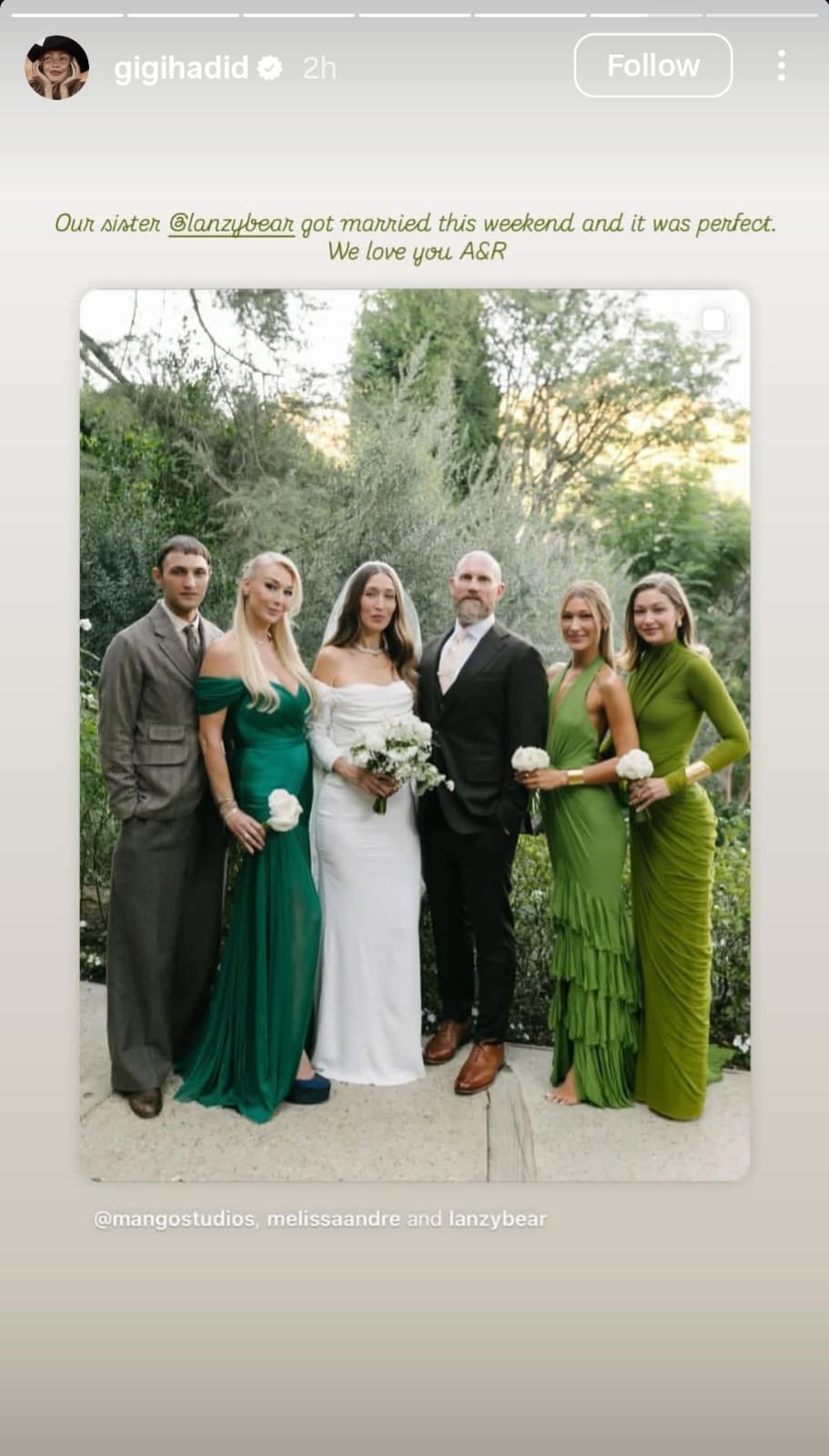 Hadid siblings with Ross Williams