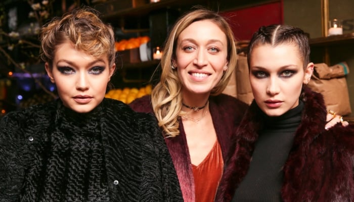 Gigi and Bella stun in sage green dresses at sister Alana Hadids wedding