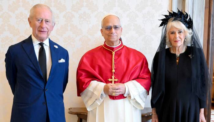 Royal Family shares exclusive photos of King Charles, Queen Camilla with Pope Leo