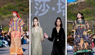دیوارِ چین پر پہلا پاک چین فیشن شو، ثقافتی رنگ بکھر گئے