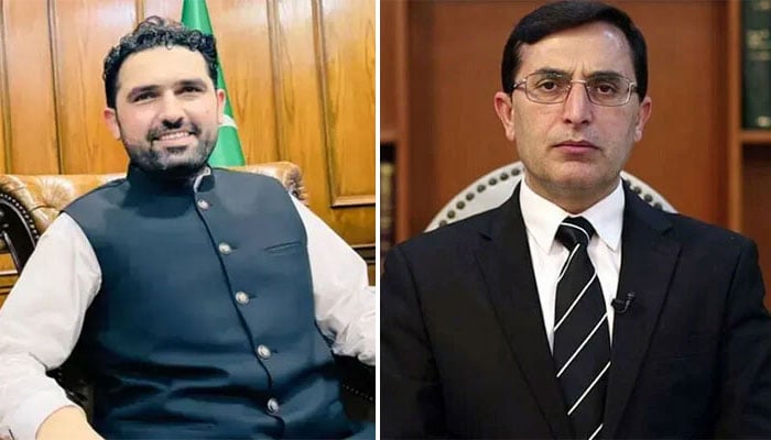 بیرسٹر گوہر اور سہیل آفریدی—فائل فوٹو