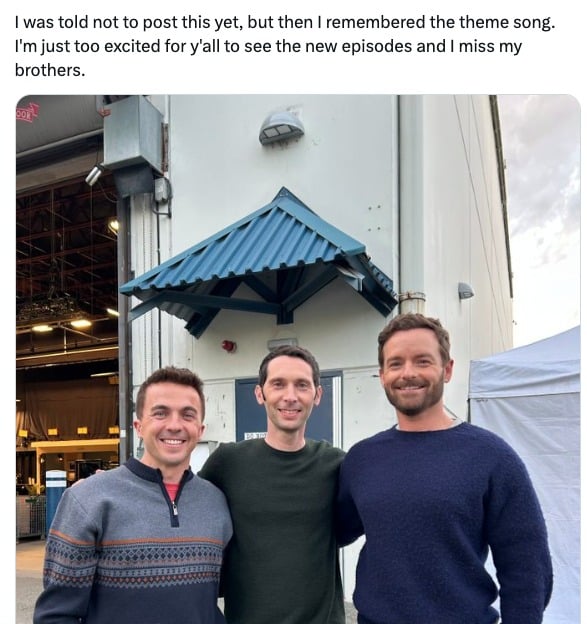 Frankie Muniz, Justin Berfield, Christopher Masterson reunite before revival release