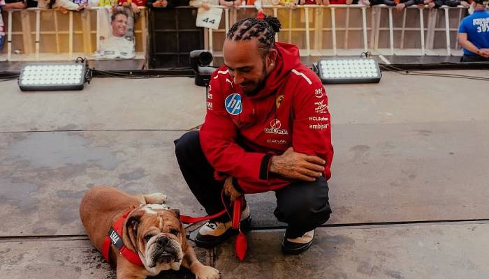 Lewis Hamilton honours late dog Roscoe with touching birthday tribute