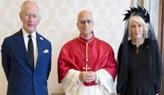 بادشاہ چارلس اور ملکہ کی پوپ لِیو سے ملاقات