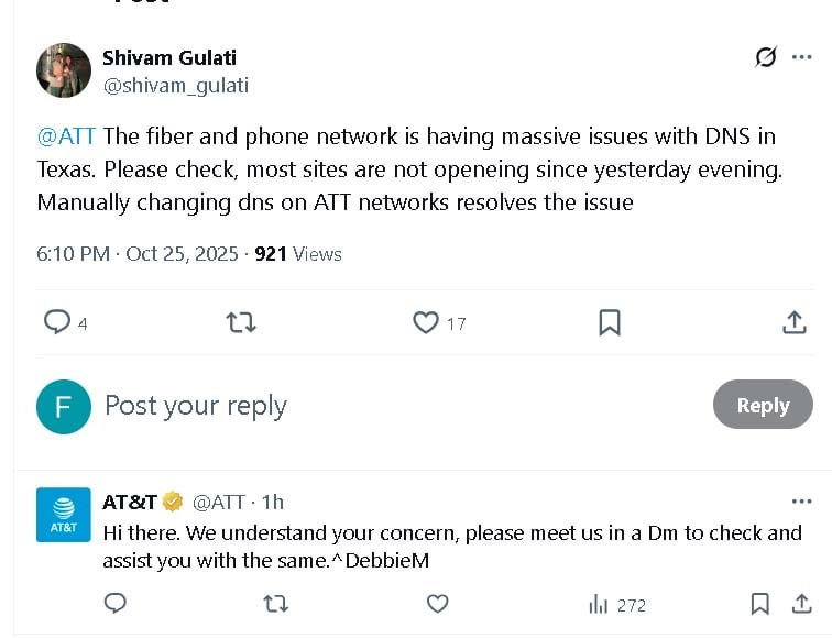 Is AT&T internet down? Users report widespread outage