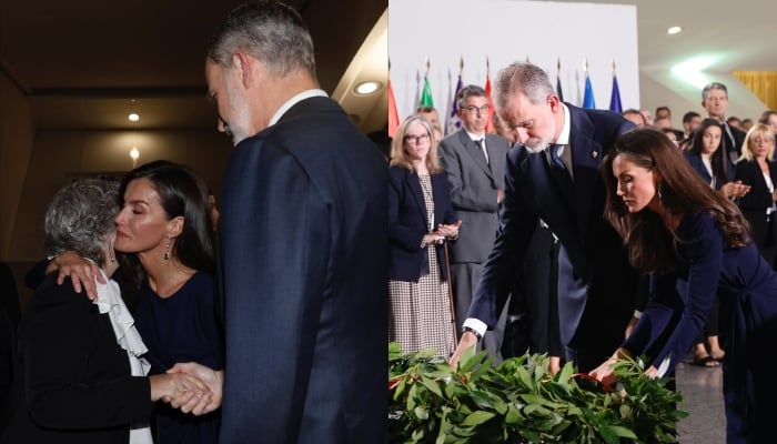 King Felipe, Queen Letizia lead tribute amid public scrutiny