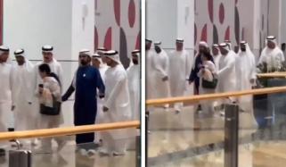 دبئی: حکمران شیخ محمد بن راشد المکتوم کی عاجزی، بزرک خاتون کو راستہ دینے کی ویڈیو وائرل