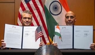 امریکا اور بھارت کے درمیان 10 سالہ دفاعی معاہدے پر دستخط