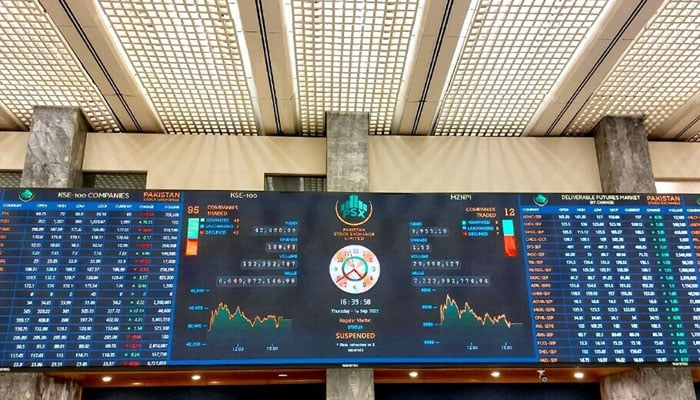 پاکستان اسٹاک ایکسچینج میں کاروباری ہفتے میں منفی رجحان رہا