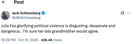 Julia Fox slammed by JFK grandson over controversial Onassis Halloween costume