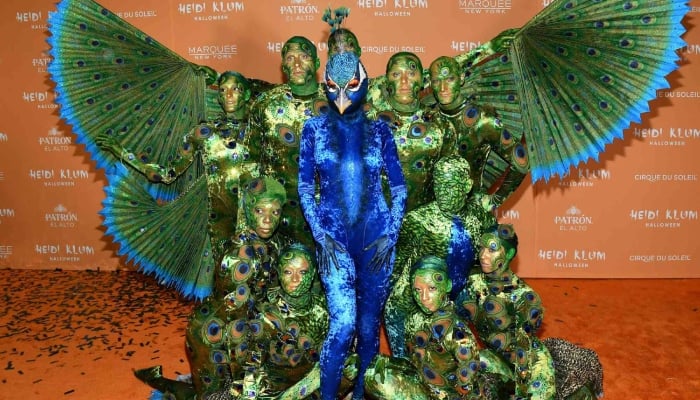 Heidi Klum as The Peacock