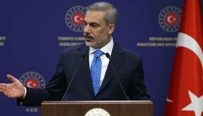 ترک وزیر خارجہ حاقان فیدان(تصویر سوشل میڈیا)۔