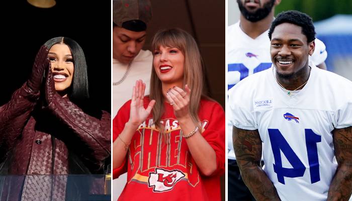 Cardi B channels Taylor Swift energy in NFL debut to cheer Stefon Diggs
