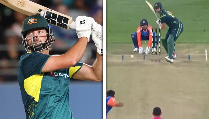 ٹم ڈیوڈ کا بھارت کیخلاف 129 میٹر کا چھکا، ویڈیو وائرل