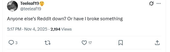 Is Reddit down? Thousands of users report widespread outage