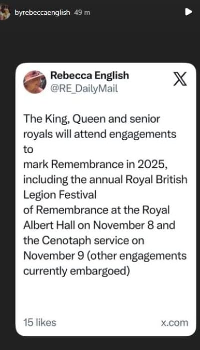 P.C.: Rebecca English/X account