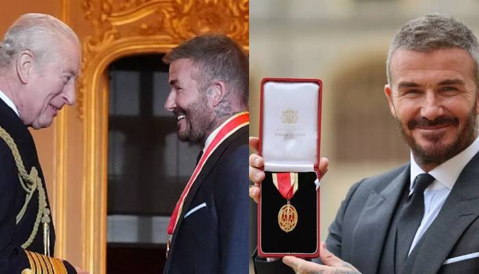 David Beckham shares emotional message after being knighted by King Charles