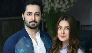 آن اسکرین رومانس پر عائزہ خان نے دانش تیمور کی ٹانگ کھینچ لی، ویڈیو وائرل