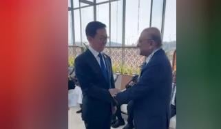 صدر زرداری کی دوحہ میں چین کے نائب صدر ہان ژنگ سے ملاقات