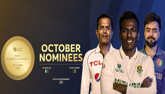 مینز اور ویمنز پلیئرز آف دی منتھ کیلئے نامزدگیوں کا اعلان، پاکستان کے نعمان علی بھی شامل