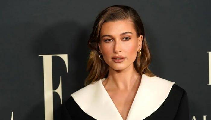 Hailey Bieber turns up the heat in lingerie for Rhode announcement