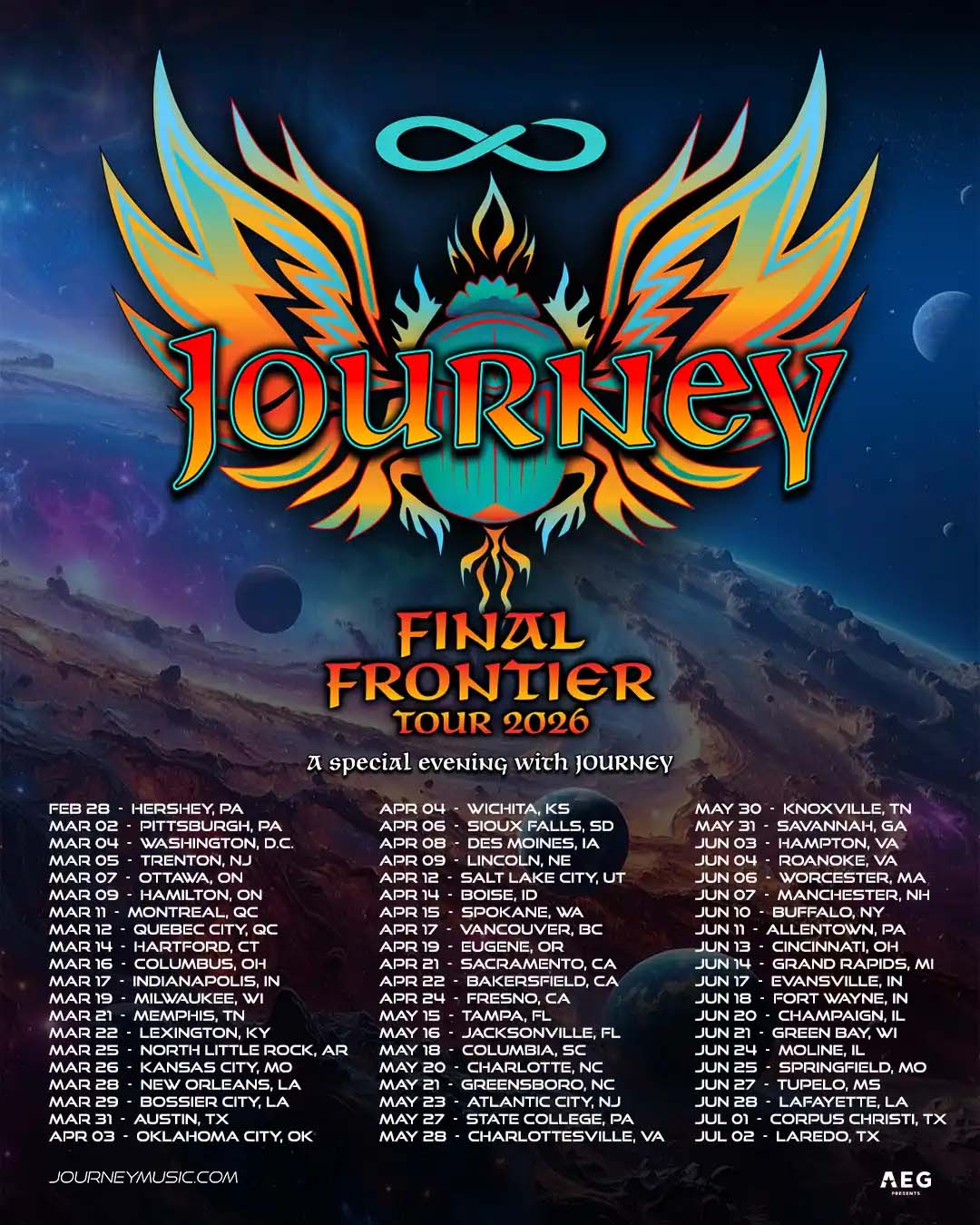 Journeys farewell tour marks grand goodbye in 2026