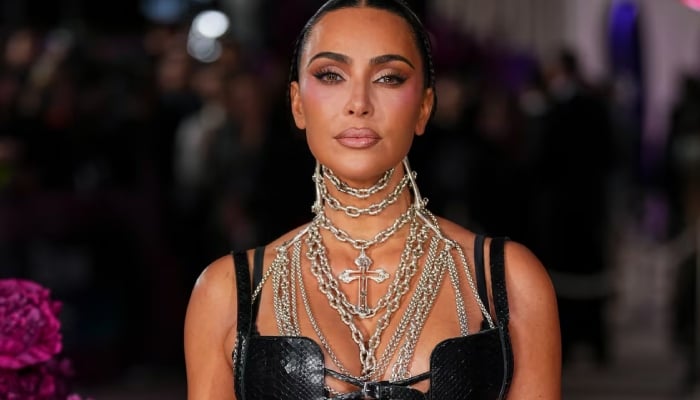 Kim Kardashian turns heads in completely sheer lace outfit