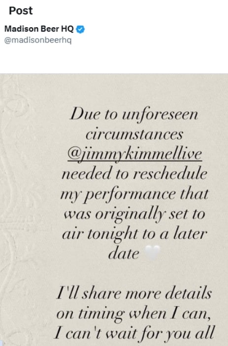 P.C.: Madison Beer/Instagram