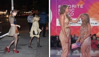 قد کا فرق! ٹیلر سوئفٹ اور سبرینا کارپینٹر کی گرلز نائٹ آؤٹ وائرل میم بن گئی