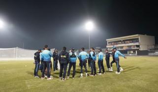 سری لنکن ٹیم کا راولپنڈی میں ٹریننگ سیشن 