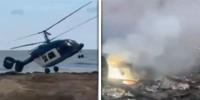 روسی ہیلی کاپٹر کی ناکام لینڈنگ، ہولناک ویڈیو منظرِ عام پر