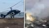 روسی ہیلی کاپٹر کی ناکام لینڈنگ، ہولناک ویڈیو منظرِ عام پر