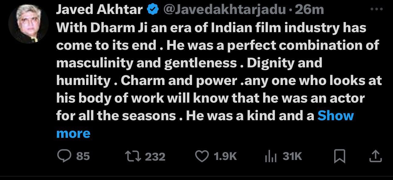 بھارتی میڈیا پر دھرمیندر کے انتقال کی خبریں، بیٹی ایشا دیول نے تردید کر دی