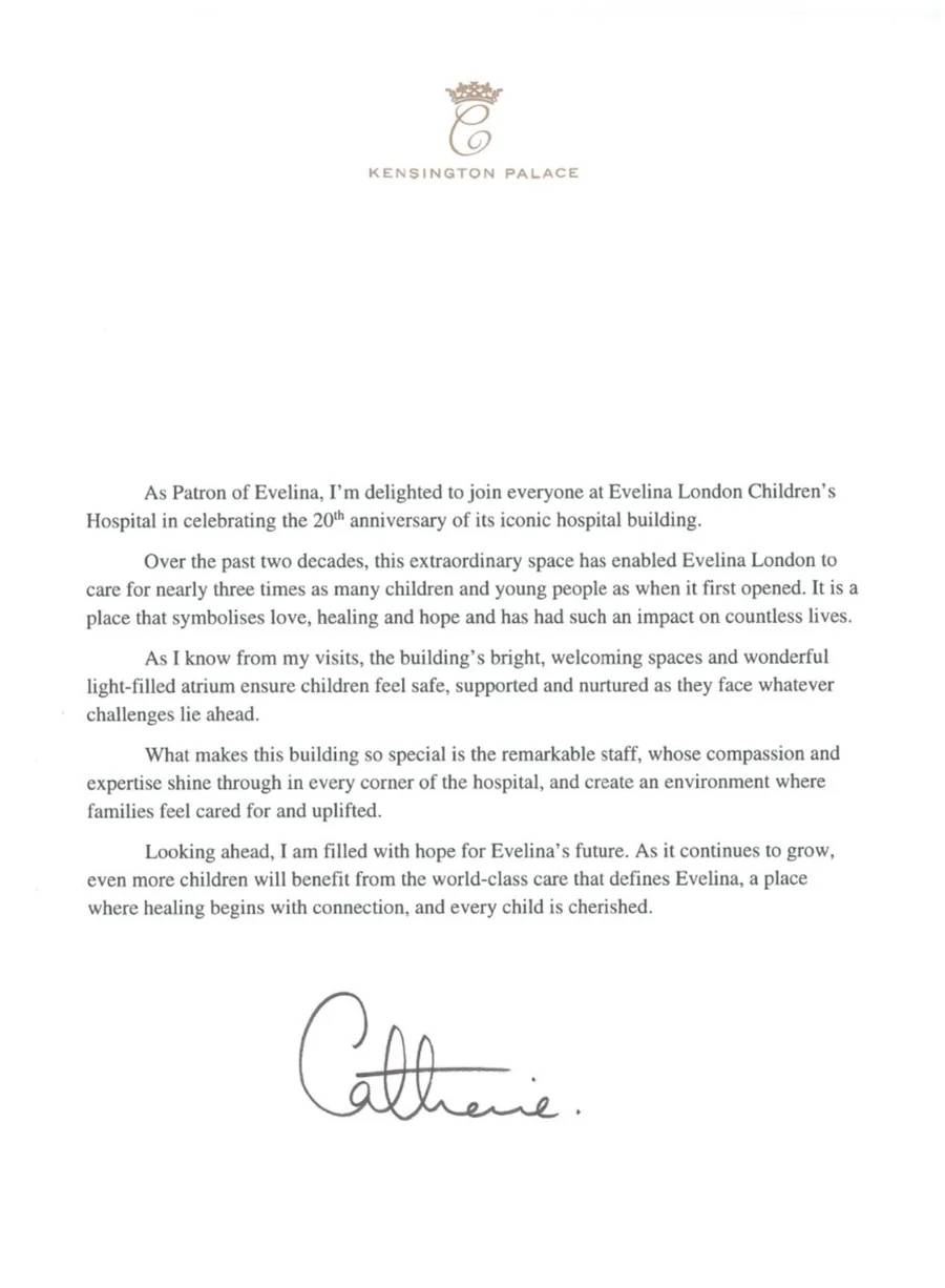 Princess Kate sends personal letter to hospital amid cancer remission