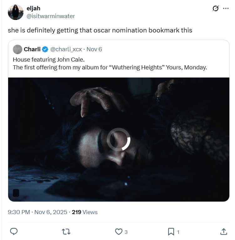 Charlie XCX drops new song ‘House’ from ‘Wuthering Heights’, John Cale reacts