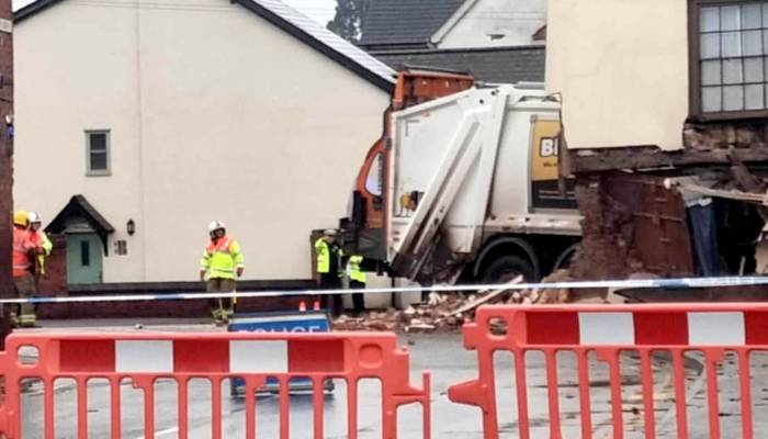 Herefordshire bin lorry crash leaves one dead, two injured