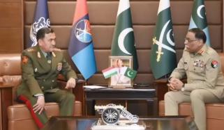 جنرل ساحر شمشاد مرزا سے تاجک وزیرِ دفاع کی ملاقات