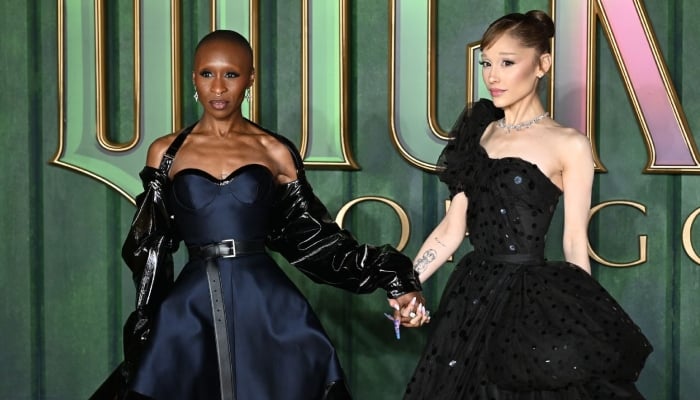 Cynthia Erivo protects Ariana Grande from wild fan at Wicked premiere