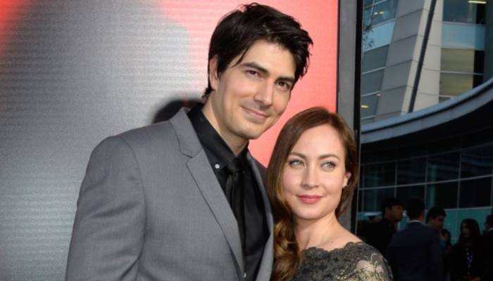 Courtney Ford and Brandon Routh