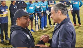محسن نقوی سے سری لنکن کرکٹرز کی ملاقات