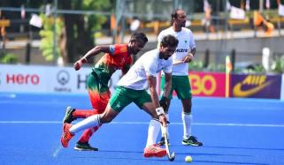 ہاکی ورلڈ کپ کوالیفائنگ راؤنڈ, پاکستان نے بنگلادیش کو چت کردیا